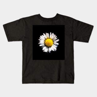 Daisy with white petals Chrysanthemum leucanthemum Kids T-Shirt